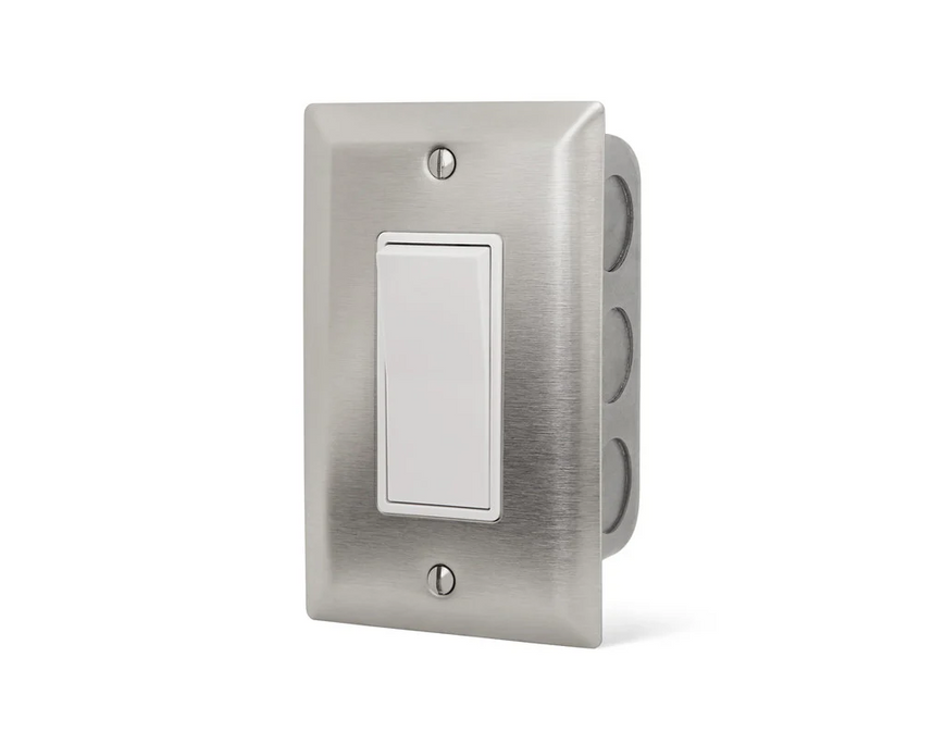 Infratech Single On/Off Switch Wall Plate & Gang Box | 14 4400