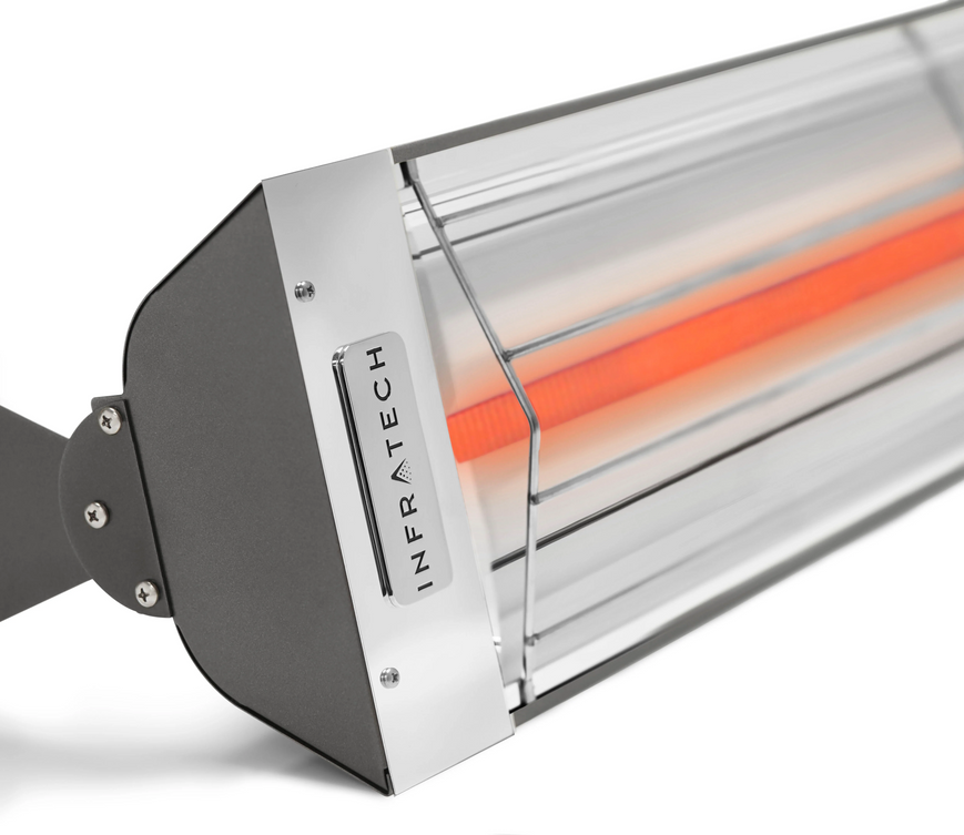 Infratech Dual Element Infrared Heater, 33", 1,500W, 240V, Grey | W1524GR