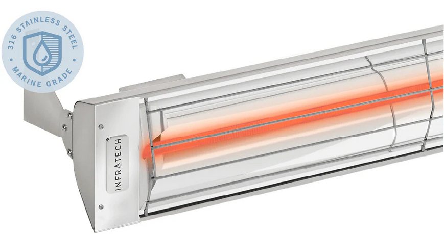Infratech Dual Element Infrared Heater, 61-1/4", 4,000W, 240V, Marine Grade | W4024MG