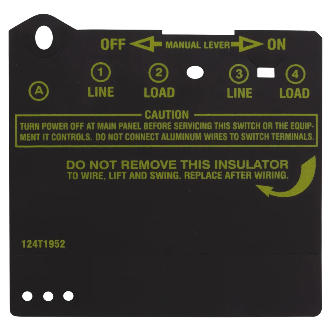 Intermatic 124T1952 Double-Pole Time Switch Insulator