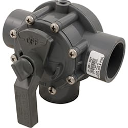 Jandy 3-Port Diverter Valve, 1-1/2" to 2", Non-Positive Seal | 3344