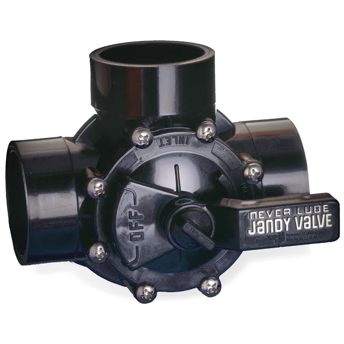Jandy NeverLube 3-Port Diverter Valve, 1-1/2" to 2" | 4715