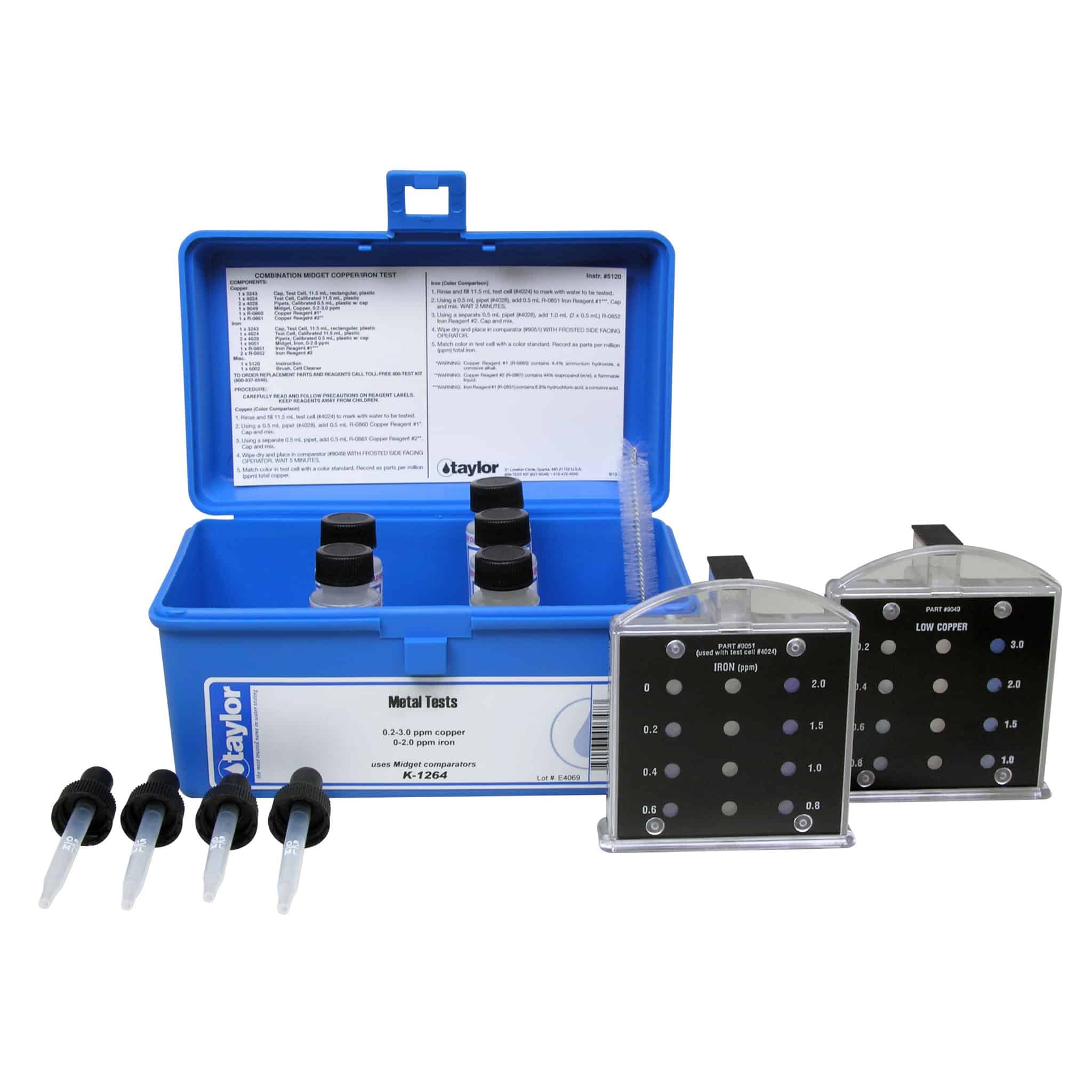 Taylor Technologies Commercial Copper and Iron Test Kit
