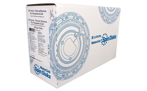 LaMotte WaterLink 4329-J SpinDisk Chlorine/Bromine Plus Phosphate & Salt Cartridge 100 Pack