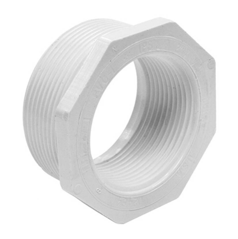 PVC 439-251 Fitting Reducer Bushing 2" MIPT x 1 1/2" FIPT