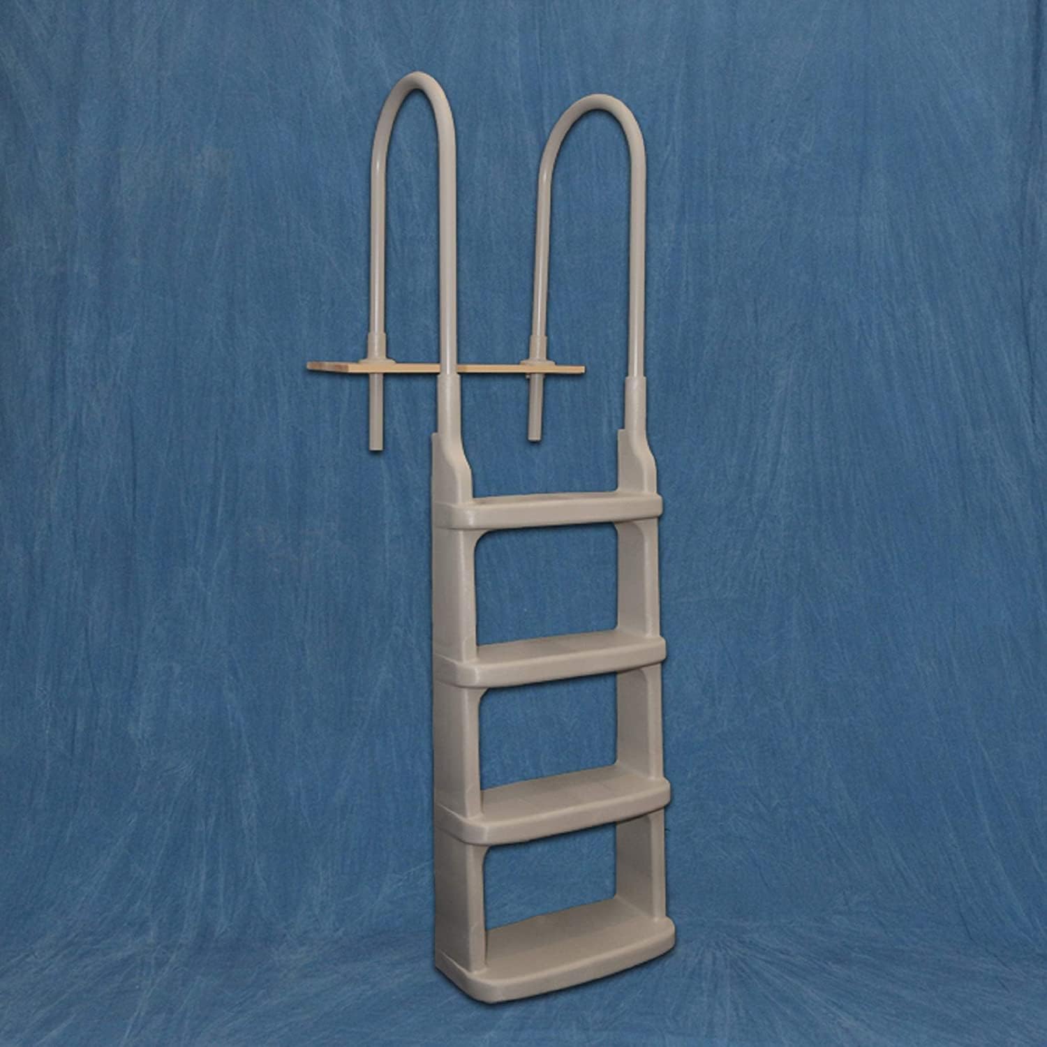 Main Access Easy Incline In-Pool Ladder, Taupe, with Mounting Flanges, Fits 48" to 54" Above-Ground Pools, 350 Lb | 200200T