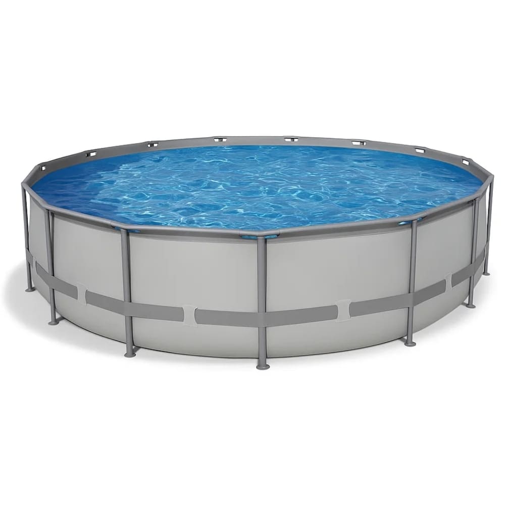 CaliFun Soft Sided Frame Above Ground Swimming Pool Package, 10' x 18' Rectangle 52" Tall