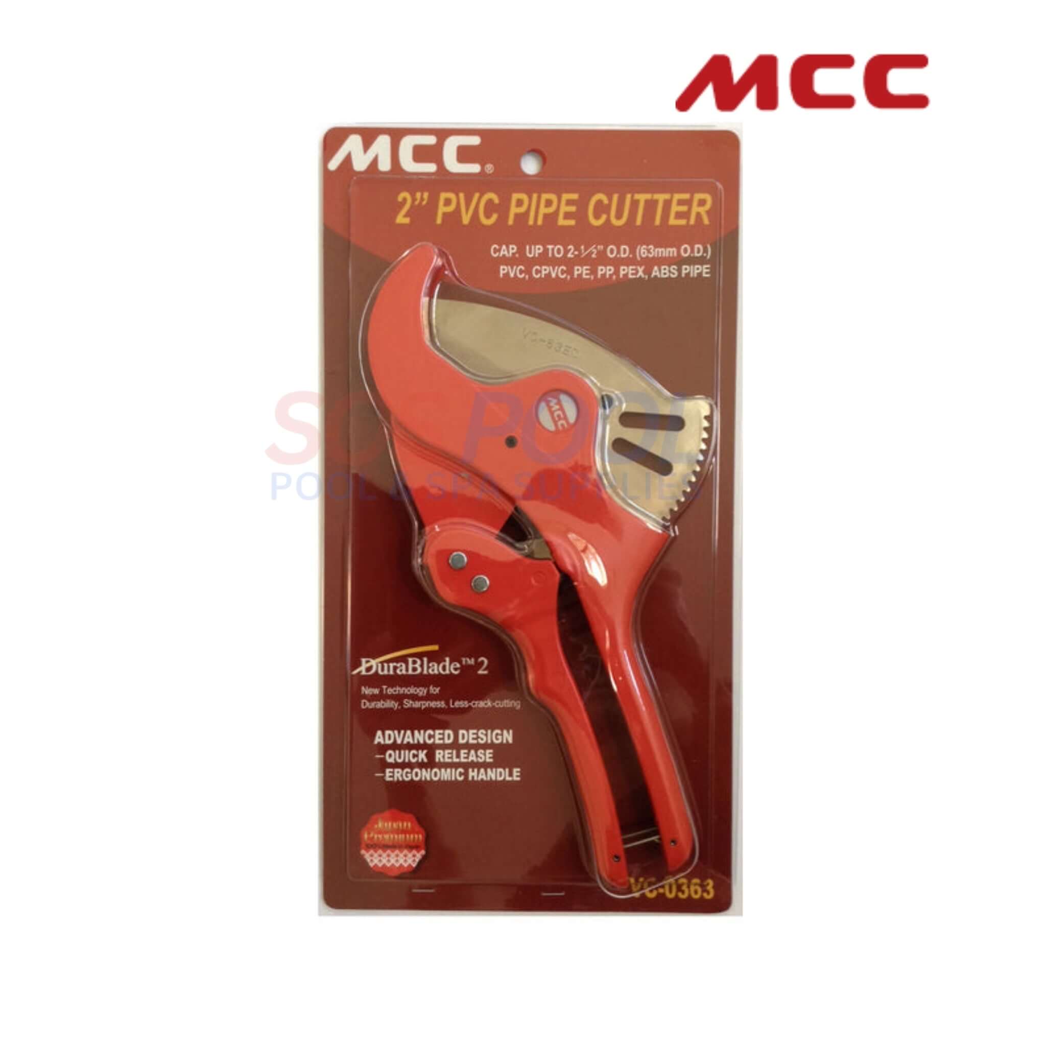 MCC PVC Pipe Cutter 2.5" | VC-0363