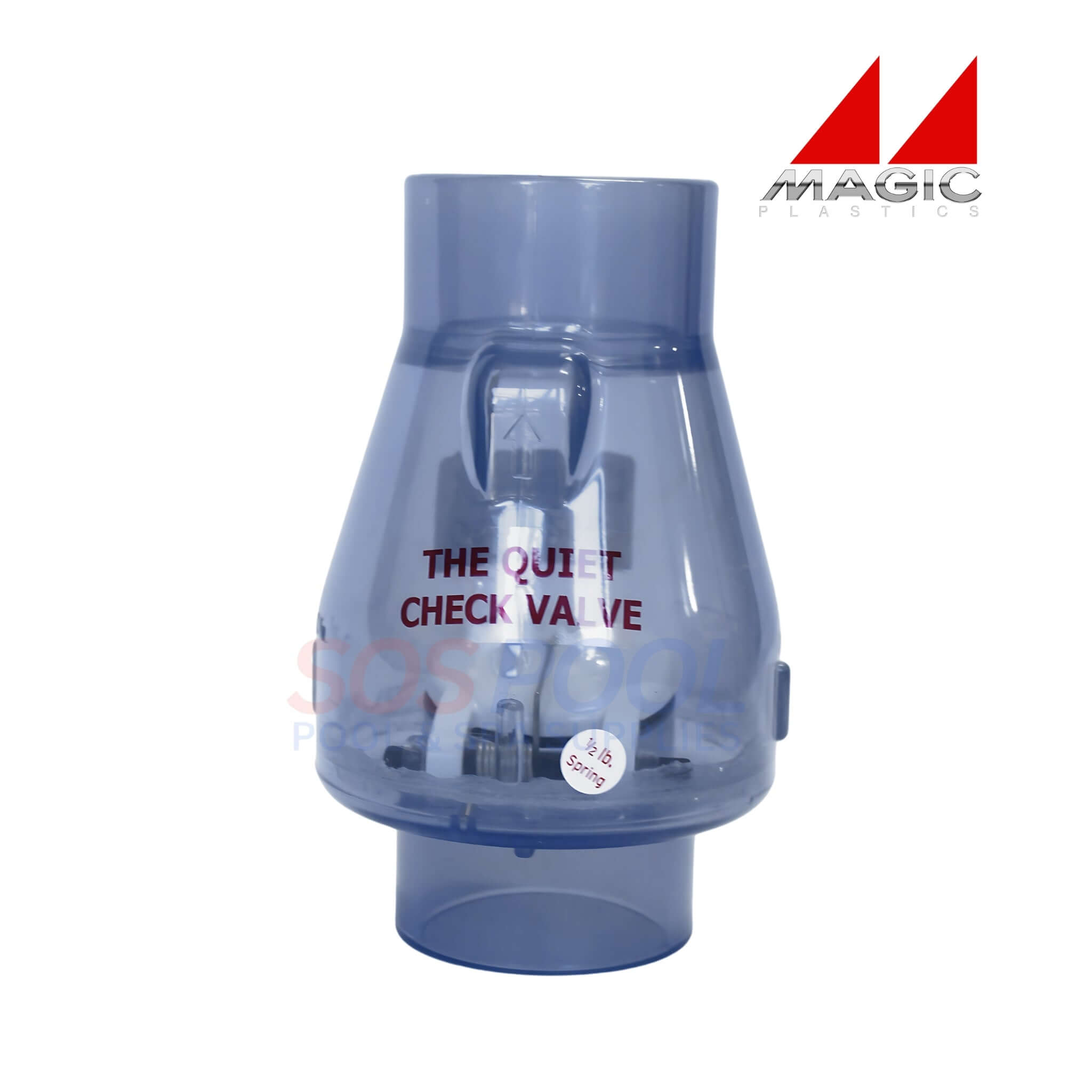 Magic Plastics 2" Slip x Slip Check Valve | Clear | 0821-20C