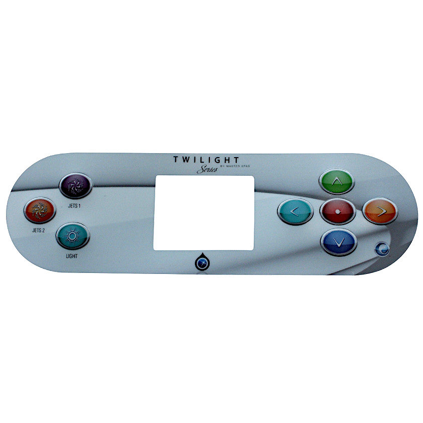 X509106 Master Spas Overlay, 8-Btn, Twilight, 2-Pump, TP800 (use 12512)