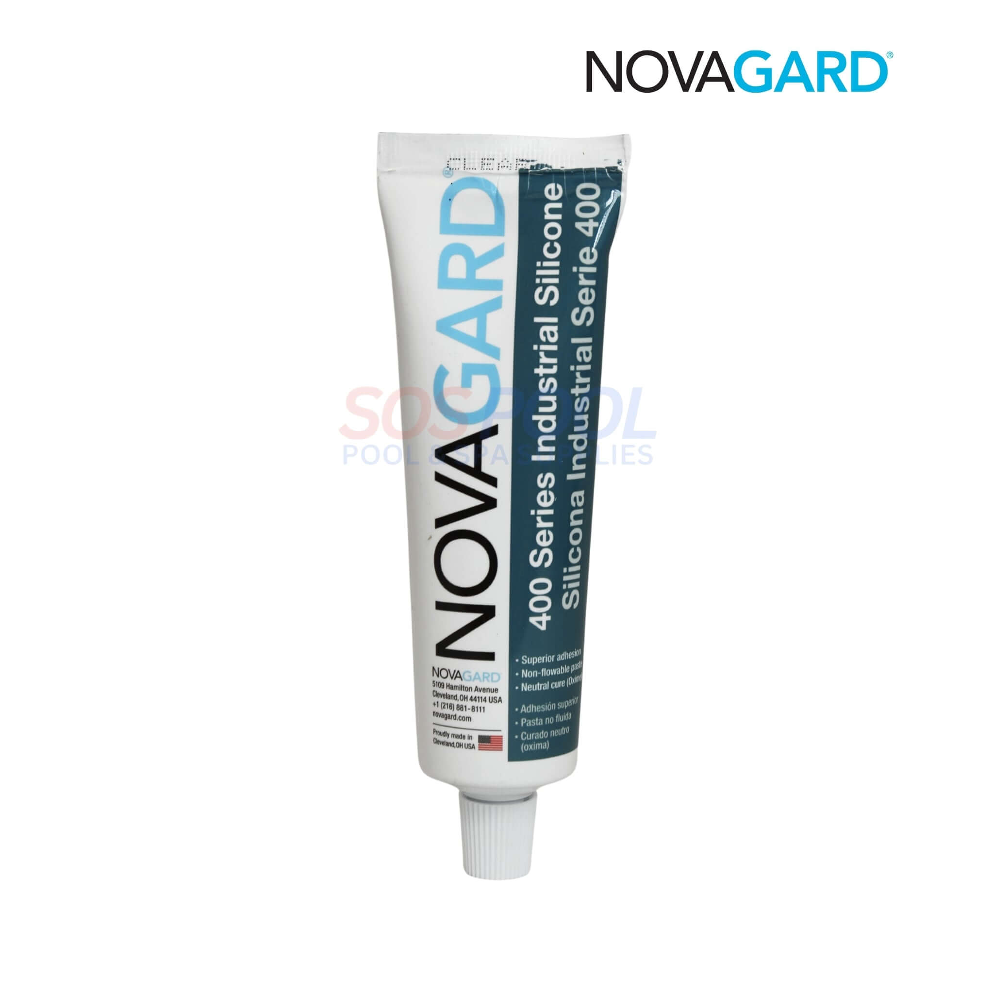 Novagard Clear Silicone Sealant Adhesive 3 oz | RTV400-150