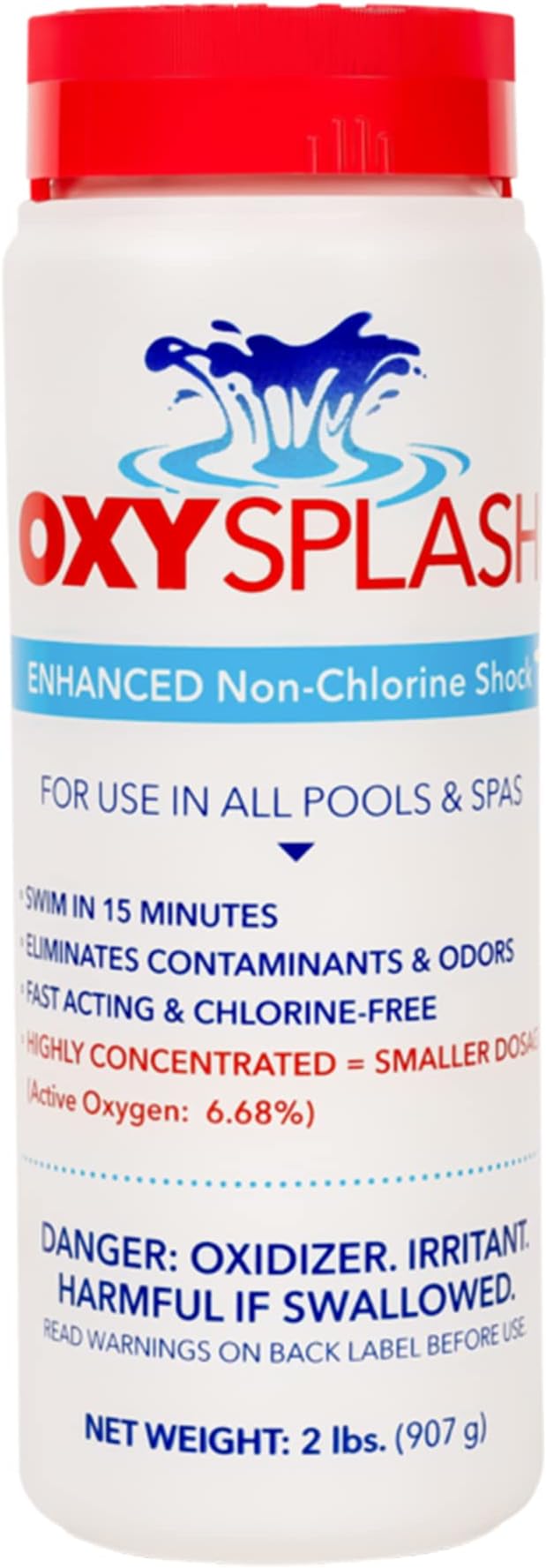API 2 Lbs Oxy Splash Non Chlorine Shock Water Treatment For Swimming Pools Spas And Hot Tubs