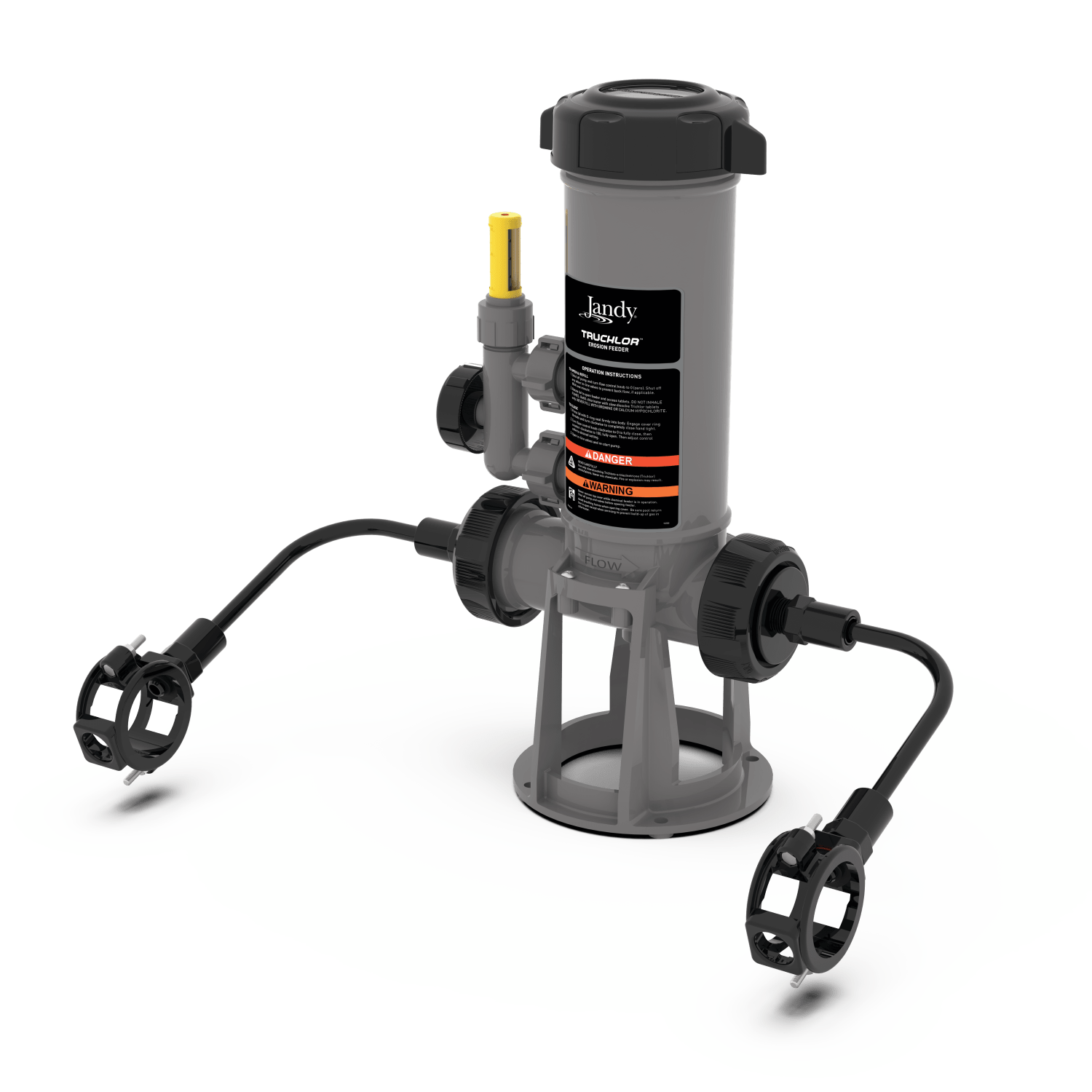 Jandy TruChlor Erosion Feeder, Off-Line w/ Clear Glass Lid - TCLOFFCGB20