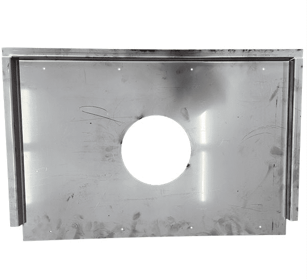 Leisurecraft - 30"x 20" Stainless Outside Shield for Siding (with Hole)