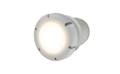 PAL Treo Retro Cool White Concrete Nicheless Light with 80' Cable and Plug, 64-EGTV2CW-80
