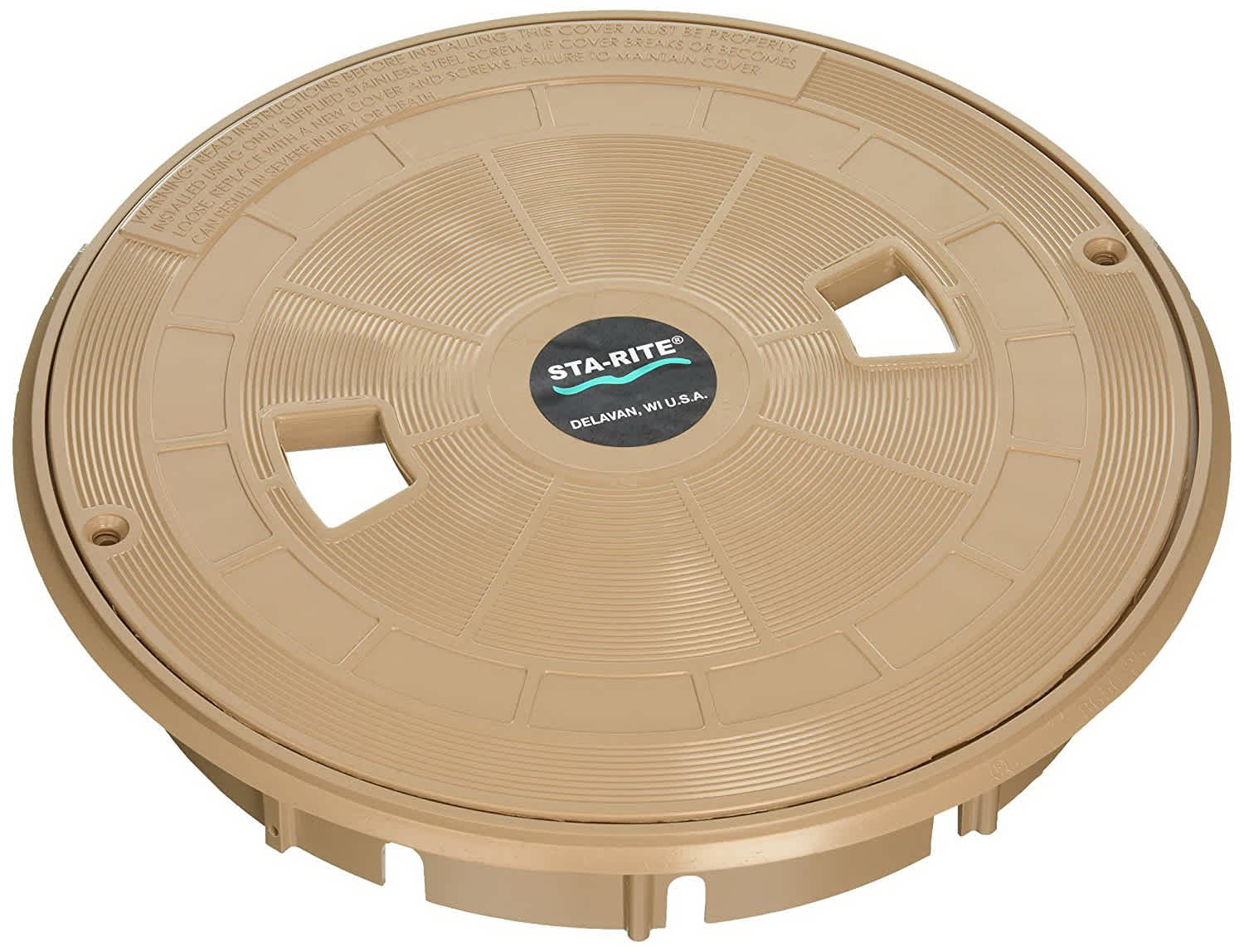 Pentair U-3 Skimmer Lid and Collar Set, Tan | 86500159