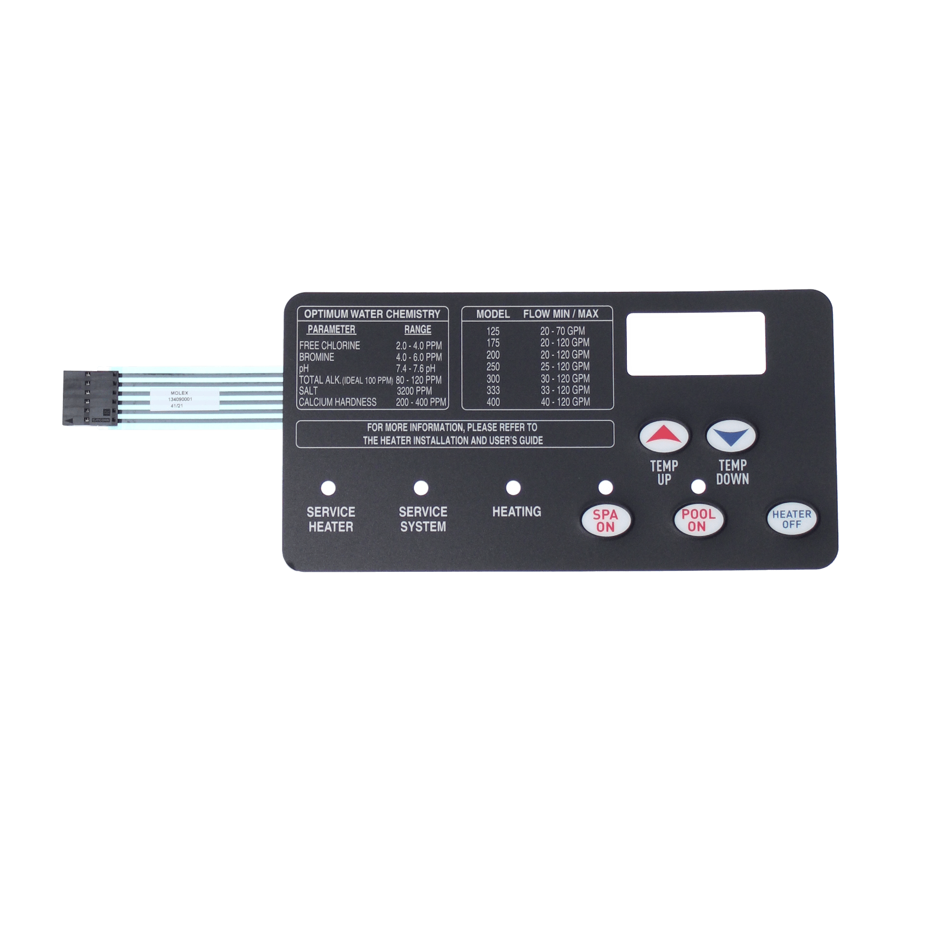Pentair Membrane Switch, Replacement | 42002-0029Z
