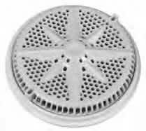 Pentair VGBA Main Drain Cover with Long Ring, 8", Modern, Black, Single | 500100