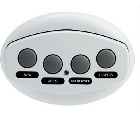 Pentair | 521887 | White iS4 4-Function Spa-Side Remote Control with 150 ft Cord, 5 VDC