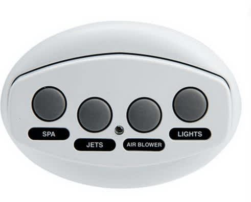 Pentair iS4 Spa Side Remote, 4-Button, Gray, 150' Cable | 521888