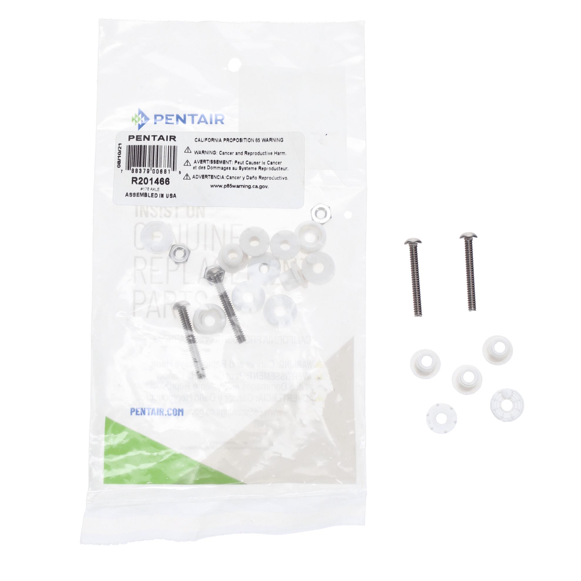 Pentair Axle Assembly, 4 Pack | R201466
