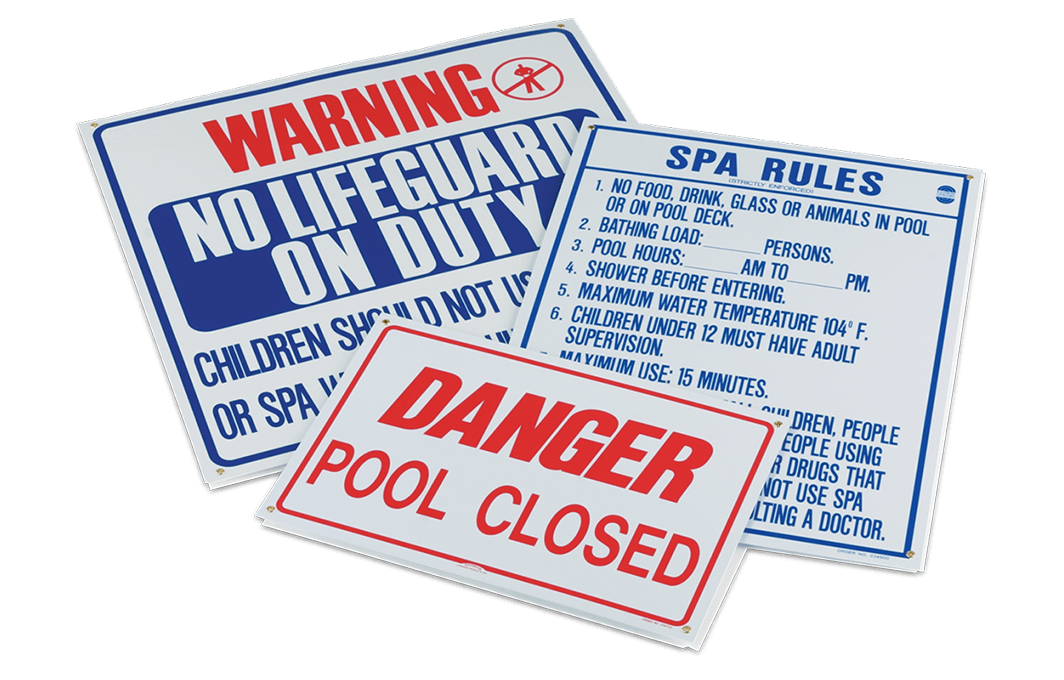 Pentair Rainbow Pool Rules Sign 18" x 24" | R230400