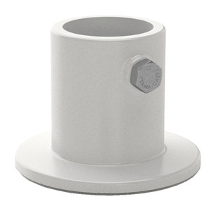 Perma-Cast White 2.5" Length OD Aluminum Ladder Flange, PF-2116-L