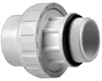 Praher Full Flow Union, MIP x Slip, 2" | 200-903