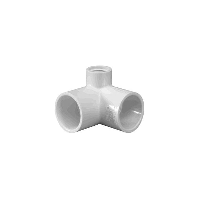 1" X 1" X .5" SKT X SKT X FPT 90 ELBOW WITH SIDE OUTLET SCHEDULE 40