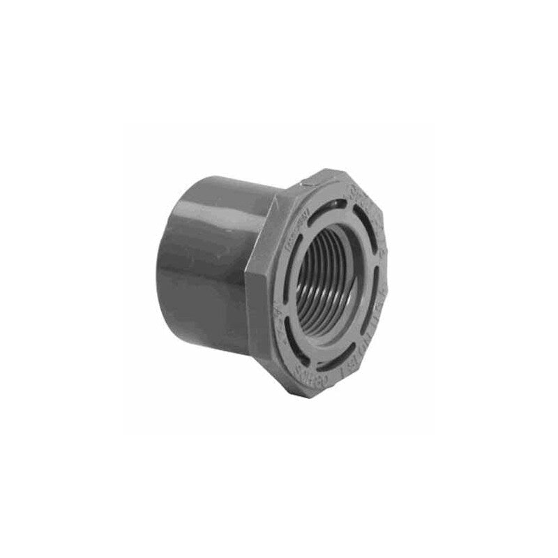 2" X .75" SPIGOT X FPT REDUCER BUSHING SCHEDULE 80 GRAY FLUSH