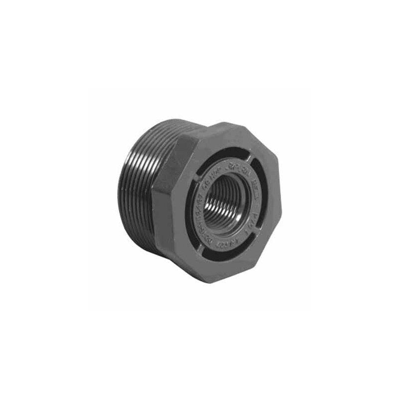 2.5" X 2" MPT X FPT REDUCER BUSHING SCHEDULE 80 GRAY FLUSH