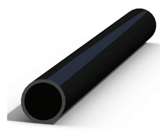 Enersol1.5 Inch PVC Pipe Schedule 40 - Black 8 ft