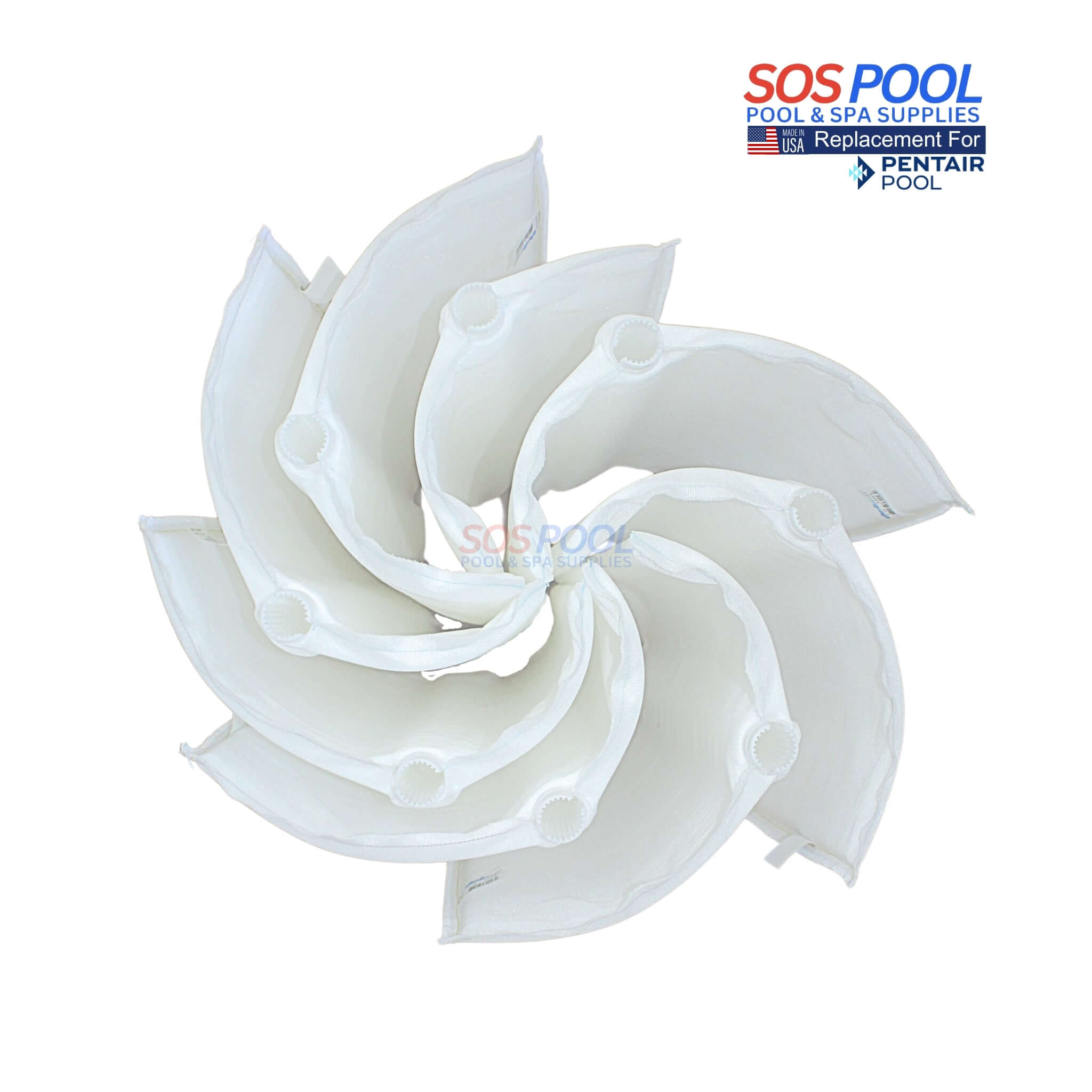 Pentair FNS 24 sq. ft DE Filter Unicel Replacement Grids | 7 Large & 1 Partial | Made in USA | FS-2002
