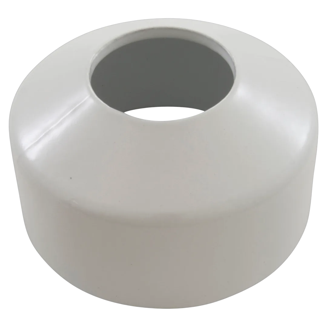 Perma-Cast PE-0019-WT Extra Tall Escutcheon Plate - White Aluminum