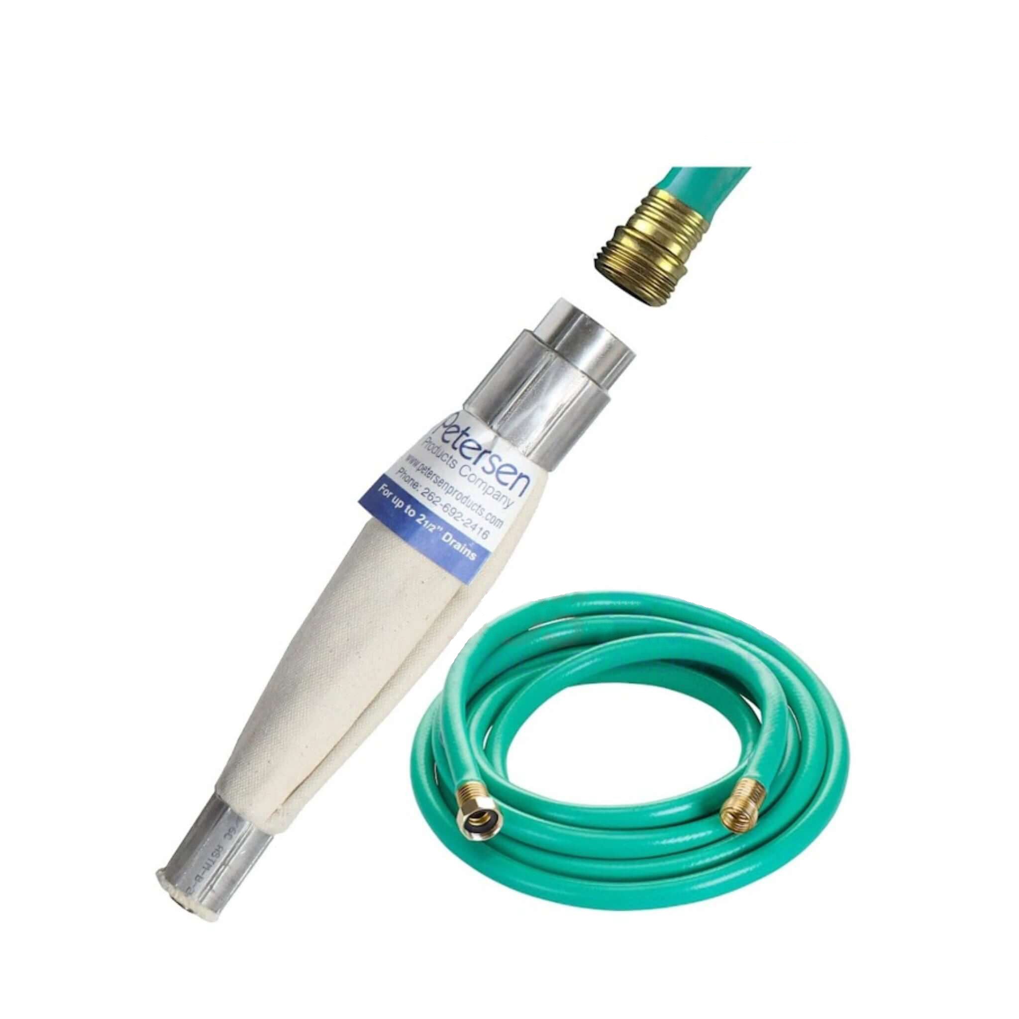 102-002 Petersen DrainJet Hydraulic Drain Flusher | 1.5" to 2.5" Pipes102-002 Petersen DrainJet Hydraulic Drain Flusher | 1.5" to 2.5" Pipes
