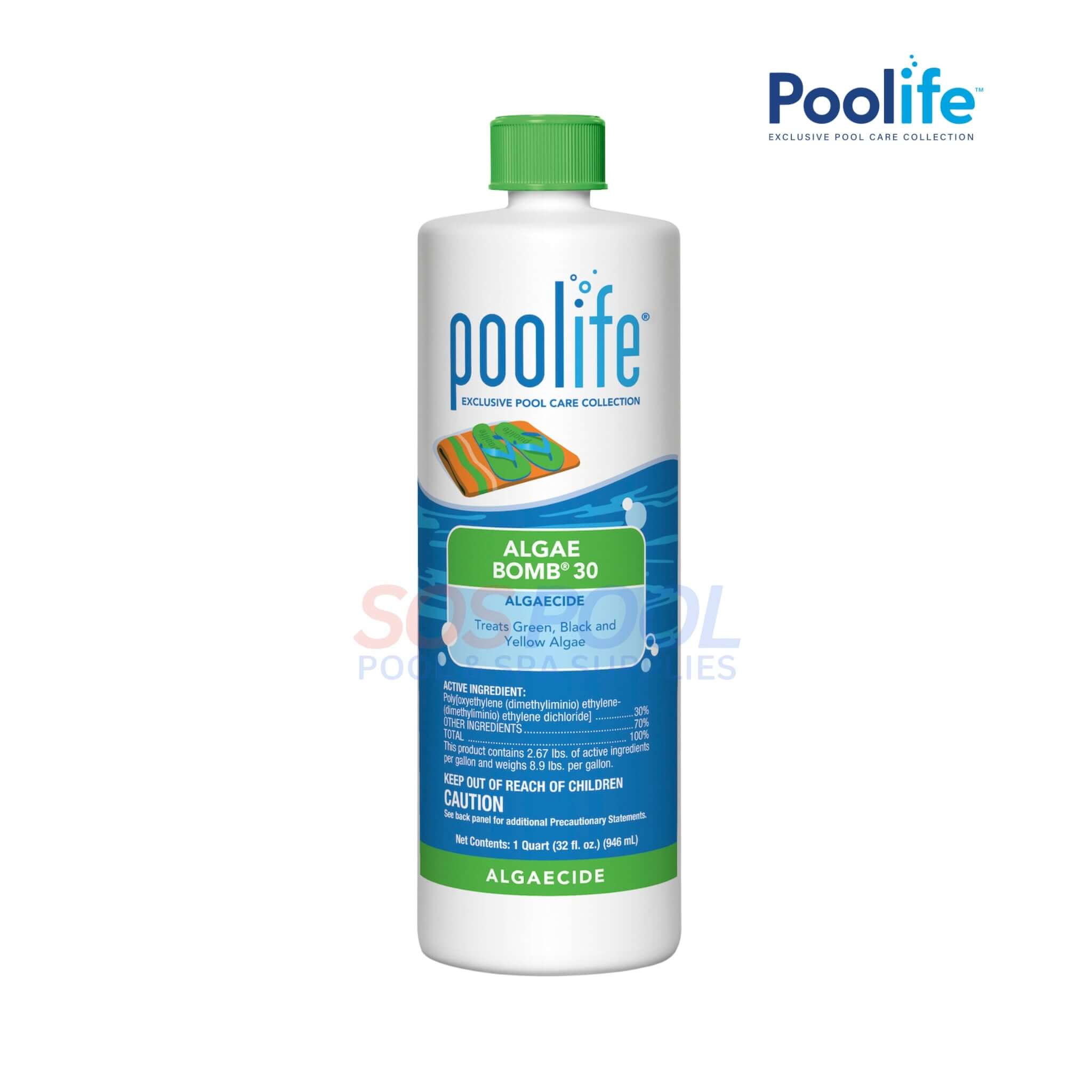 Poolife Algae Bomb 30 Swimming Pool Algaecide | 1 qt | 62017