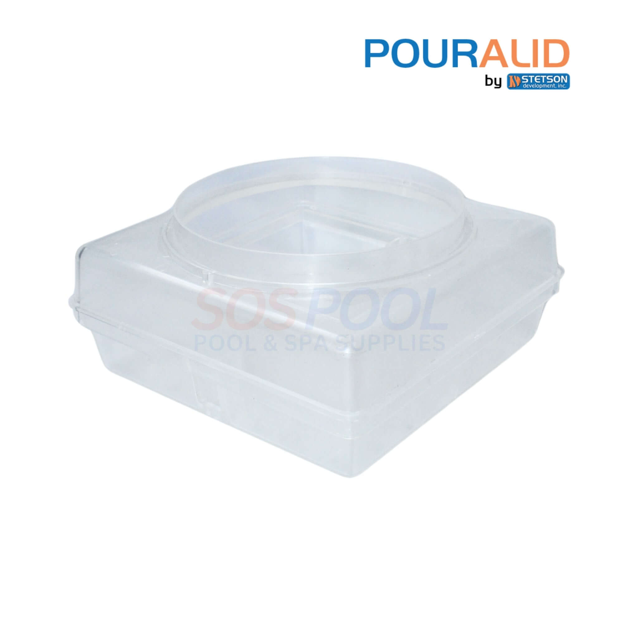 Pour-A-Lid Square Skimmer Cover | Clear | 11" | SQPALCLEAR