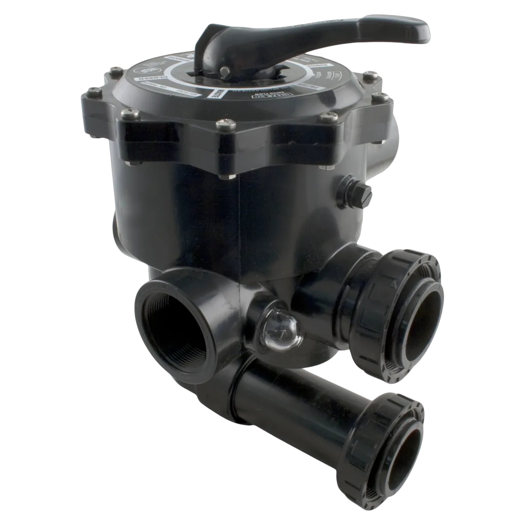 Praher SM2-HP3 2 in Side Mount Multiport Valve with Hayward Plumbing