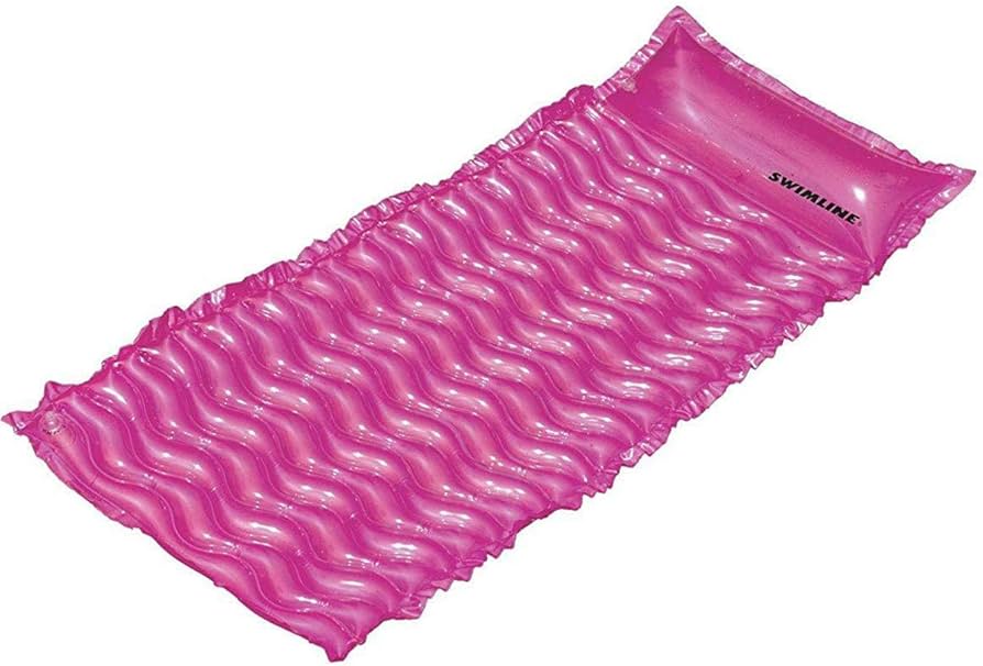 Insta-Mat Roll Up Floating Mattress - 72" | Purple & Yellow