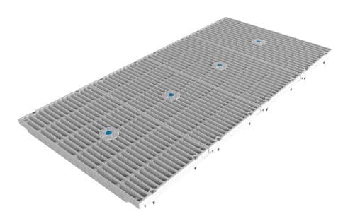 AquaStar 18" x 36" MAHC-I Commercial Retrofit Cover Dark Gray