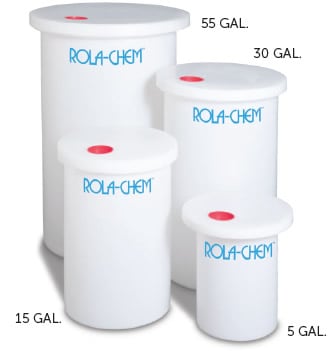 Rola-Chem Tank with Cover and Cap Plug, 30 Gal | 561430