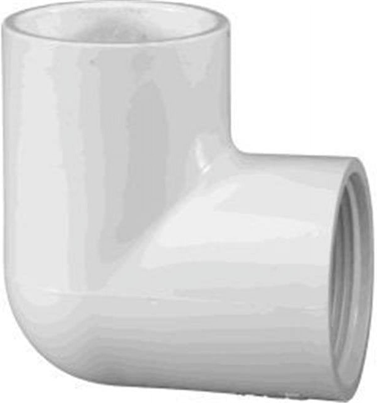 Elbow, 2" Slip x FPT White PVC Schedule 40 90 Degree | 407-020