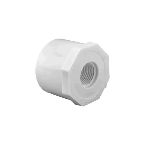 Reducing Bushing, 3 x 1-1/2" Spigot x FPT White PVC Schedule 40 | 438-337