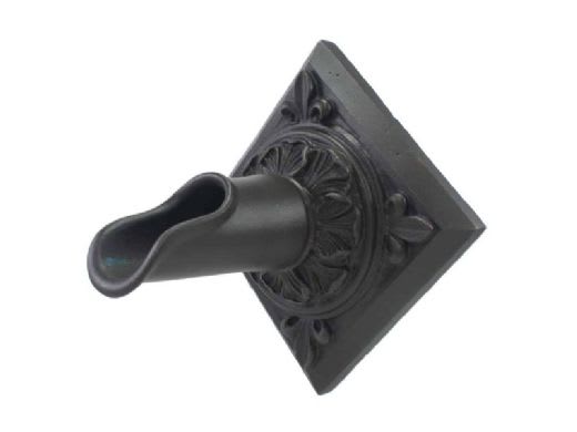 Black Oak Foundry Diamond Oak Leaf Scupper, Oil Rubbed Bronze Finish