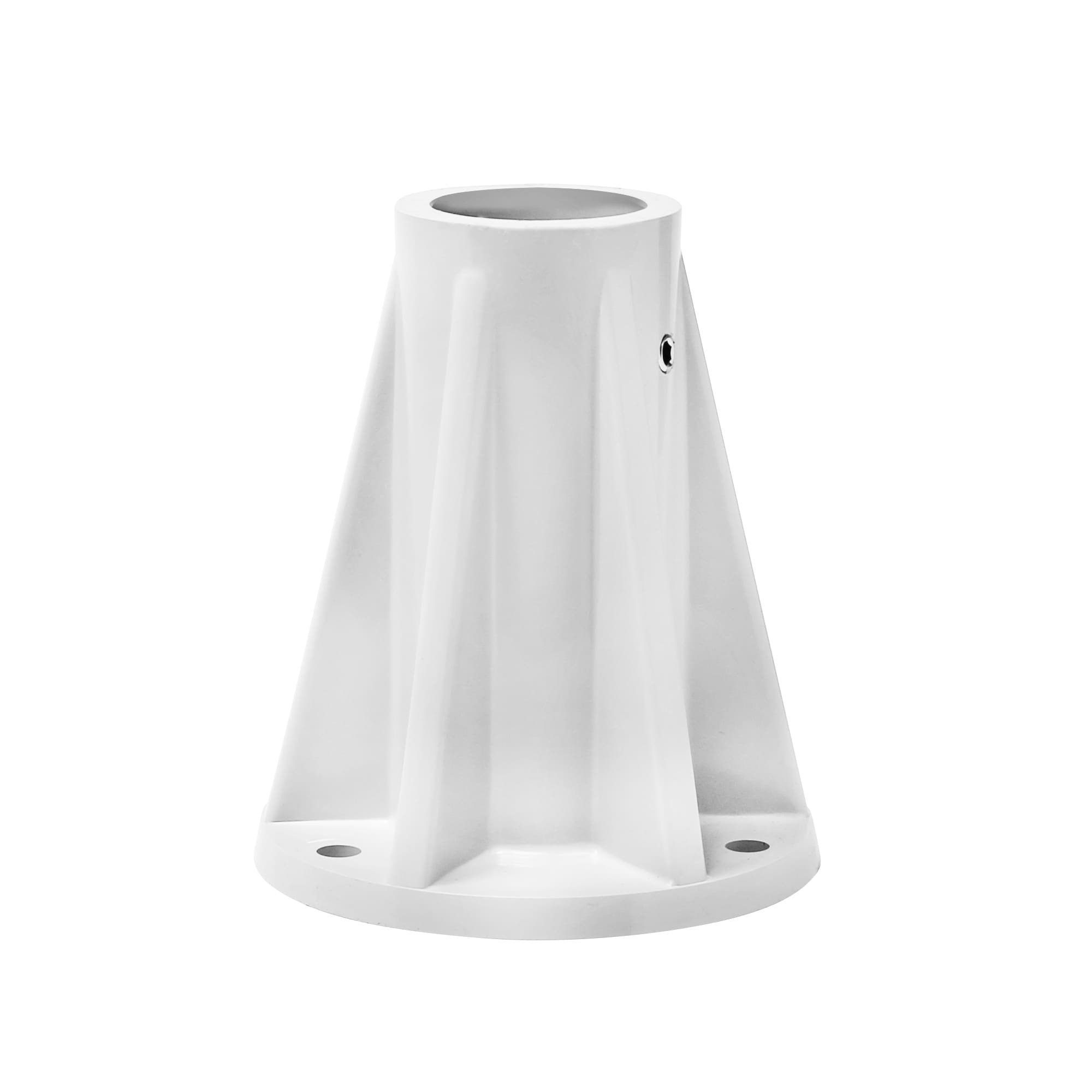 Saftron 6" Surface Mounting Base, White (Single) - SB-F-W