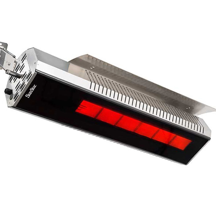 Sunstar Infrared Heater Package, 35,000-24,000 BTU, Propane, Marine Grade Stainless, with Adjustable Mount | L7 MGL1560