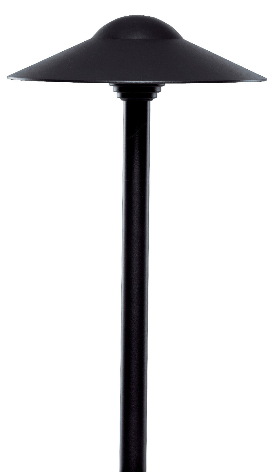Sollos Pathway Dome Light - Textured Black - 15" Stem - 8.3" Hat