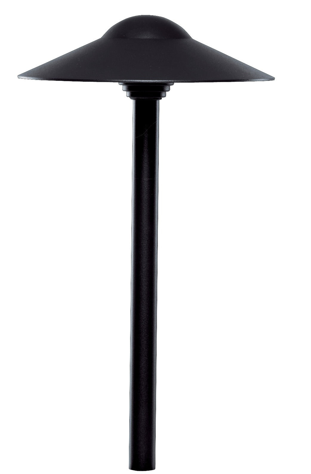 Sollos Pathway Dome Light - Textured Black - 18" Stem - 8.3" Hat
