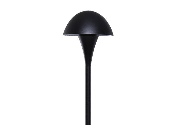 Sollos Mushroom Path Lights - Textured Black