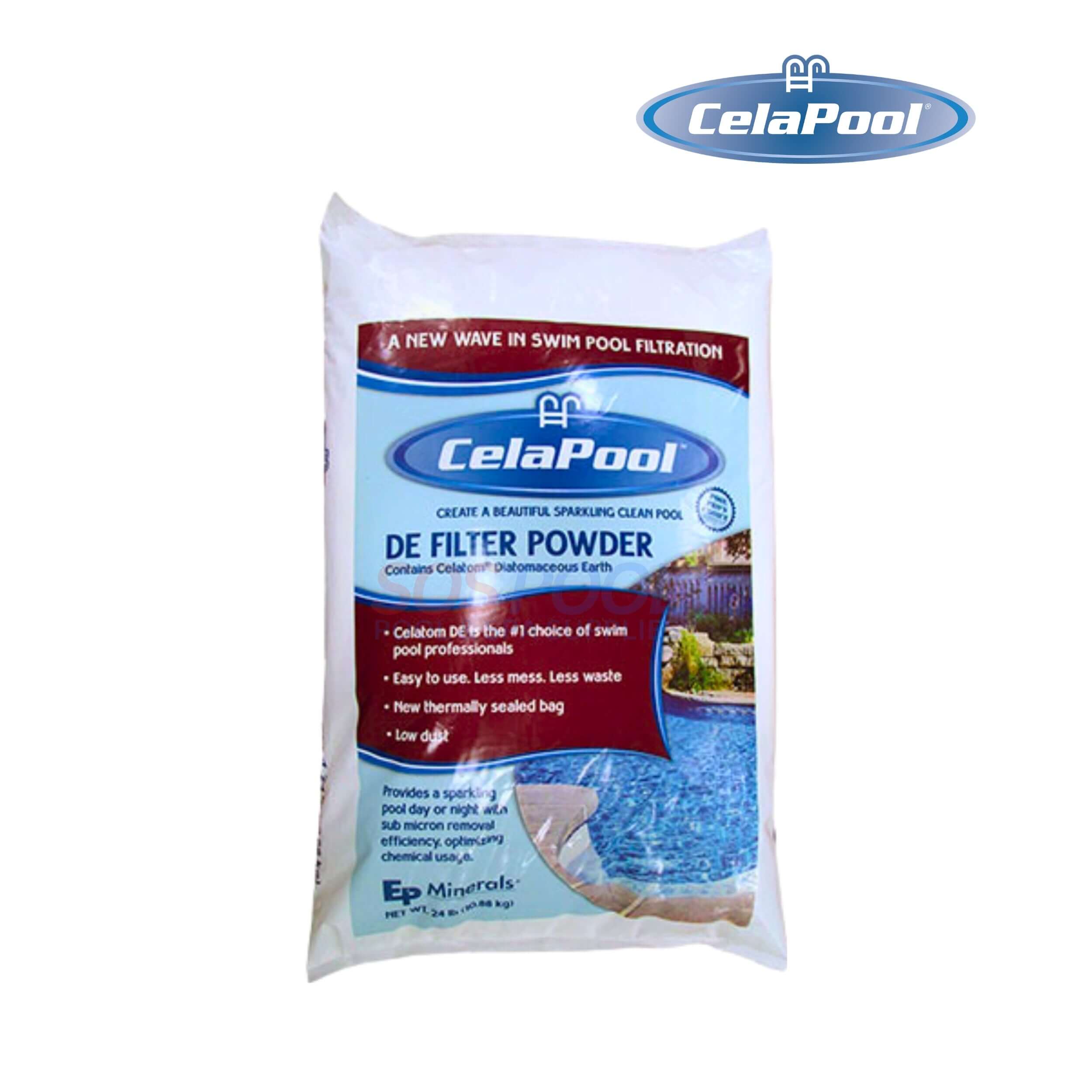 CelaPool Low Dust D.E Pool Filter 24 lb | CPDE24